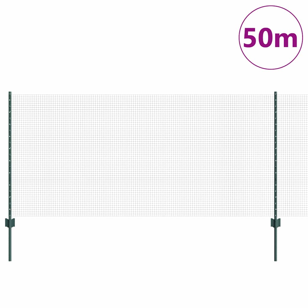 Recinzione in rete saldata con palo 50 x 1 m