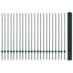 Recinzione in rete saldata con palo 50 x 1,4 m - Acciaio rivestito PVC verde