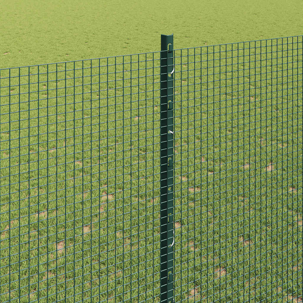 Recinzione in rete saldata con palo 50 x 1,5 m (L x H) - Acciaio rivestito in PVC Verde