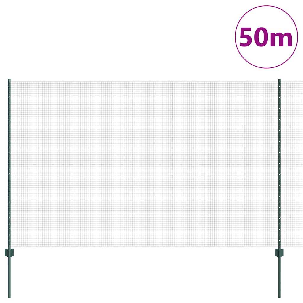 Recinzione in rete saldata con palo 50 x 1,5 m