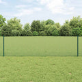 Recinzione in rete saldata con palo 100 x 0,6 m - Acciaio rivestito PVC verde
