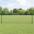 Recinzione in rete saldata con palo 100 x 0,6 m - Acciaio rivestito PVC verde