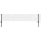 Recinzione in rete saldata con palo 10 x 0,4 m - Acciaio rivestito PVC grigio