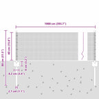 Recinzione in rete saldata con palo 10 x 0,4 m - Acciaio rivestito PVC grigio