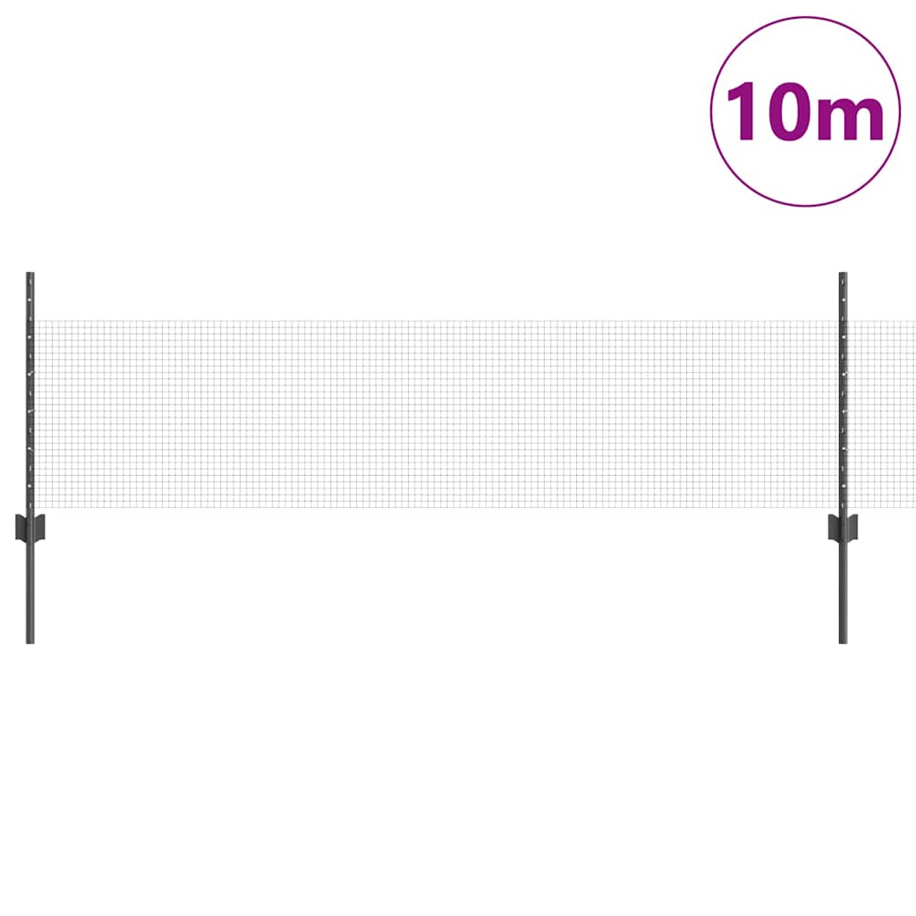 Recinzione in rete saldata con palo 10 x 0,5 m