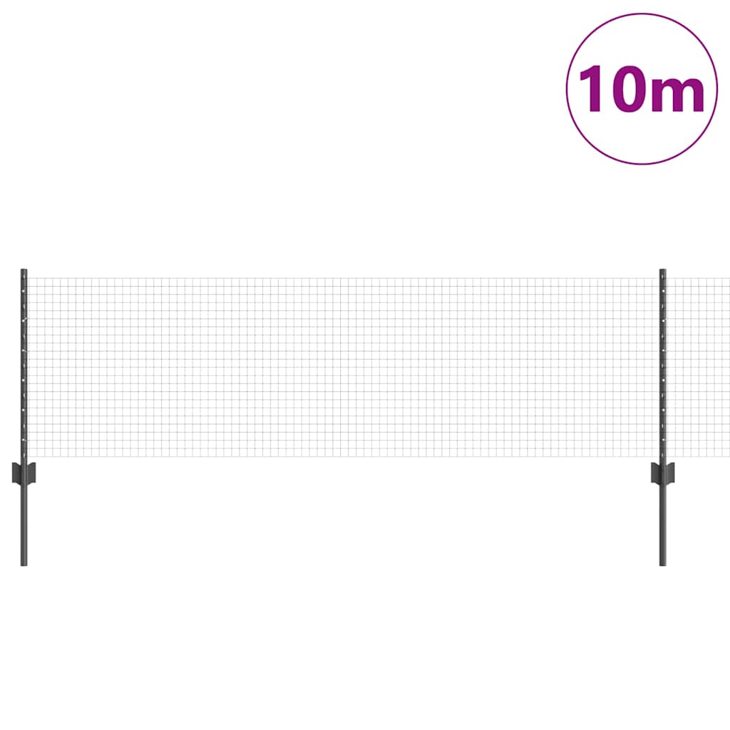 Recinzione in rete saldata con palo 10 x 0,6 m
