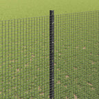 Recinzione in rete saldata con palo 10 x 1,4 m - Acciaio rivestito PVC grigio