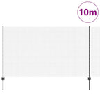 Recinzione in rete saldata con palo 10 x 1,4 m - Acciaio rivestito PVC grigio