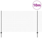 Recinzione in rete saldata con palo 10 x 1,4 m - Acciaio rivestito PVC grigio