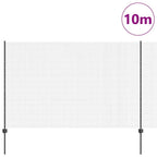 Recinzione in rete saldata con palo 10 x 1,5 m - Acciaio rivestito PVC grigio