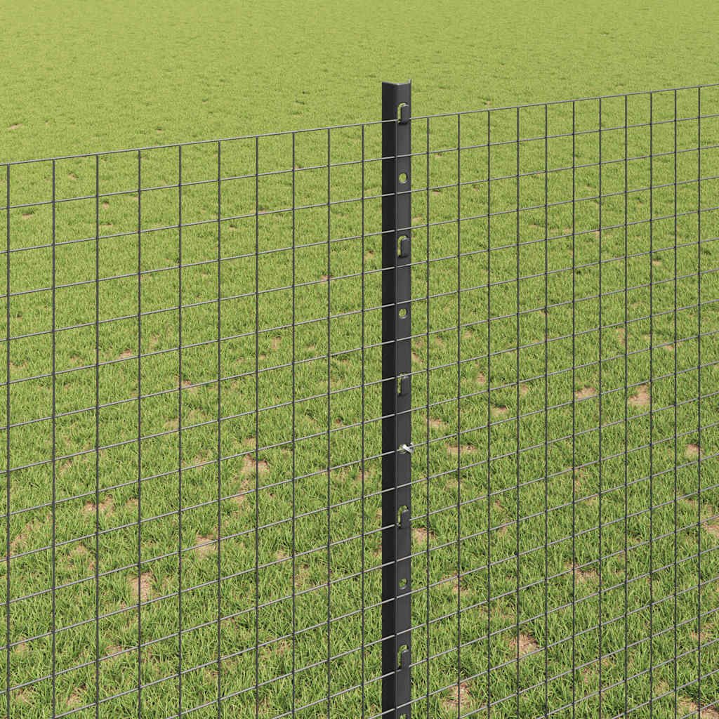 Recinzione in rete saldata zincata 10 x 1,5 m con pali
