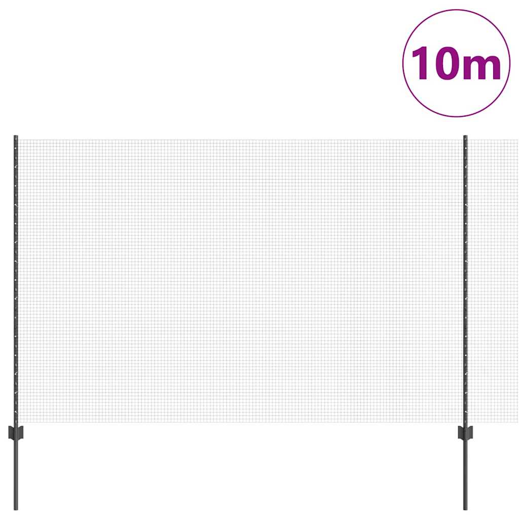 Recinzione in rete saldata con pali 10 x 1,6 m
