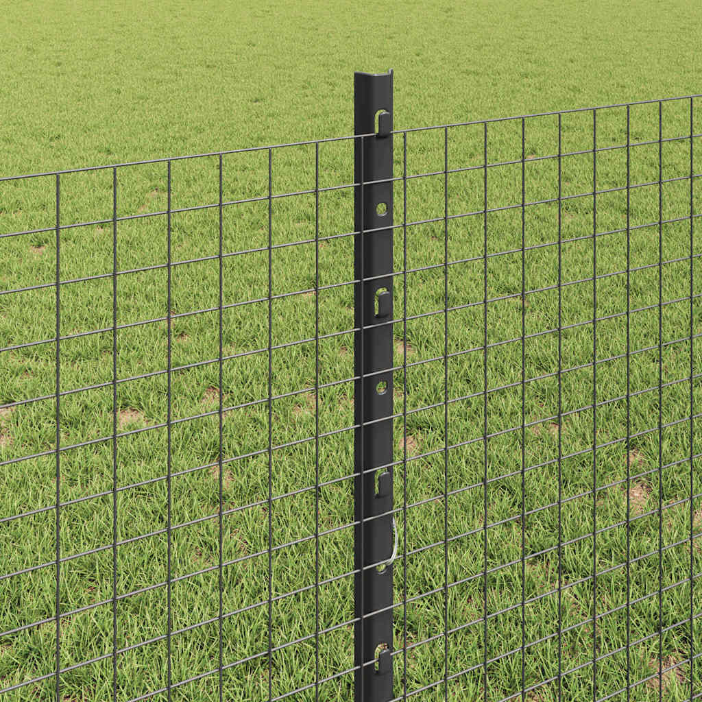 Recinzione in rete saldata con pali 25 x 0,8 m
