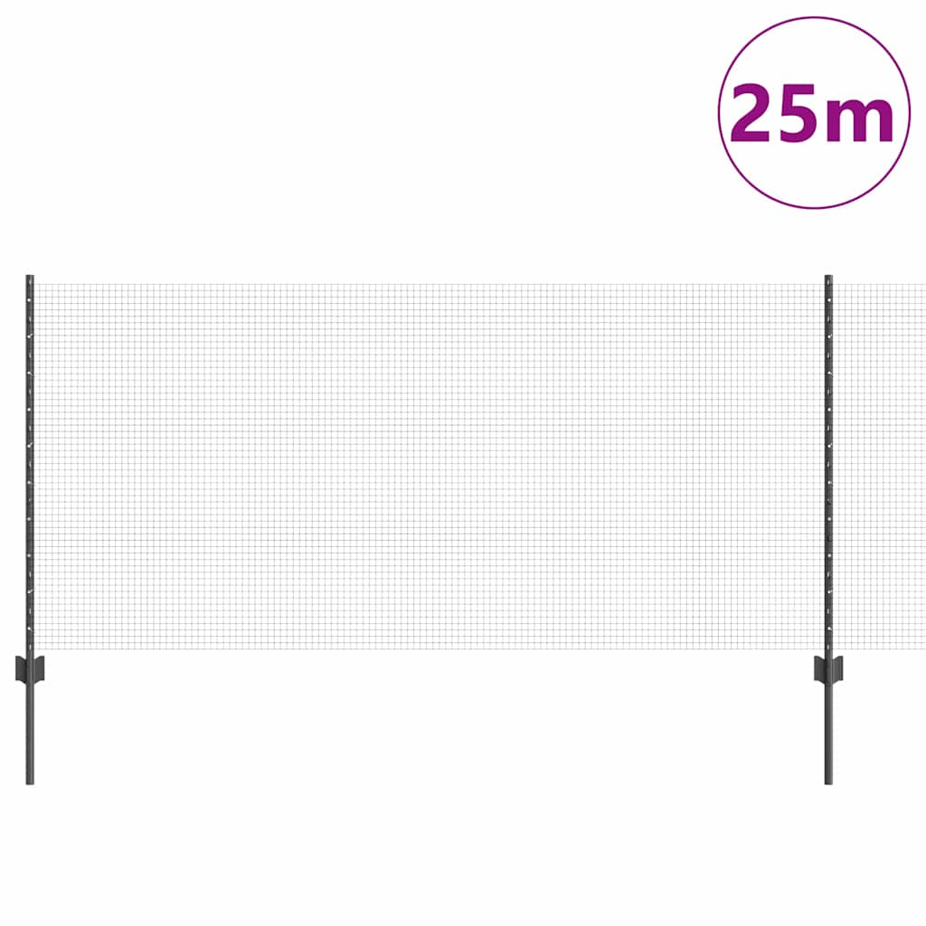 Recinzione in rete saldata con palo 25 x 1 m (L x H)