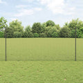 Recinzione in rete saldata con palo 25 x 1,2 m - Acciaio rivestito PVC grigio