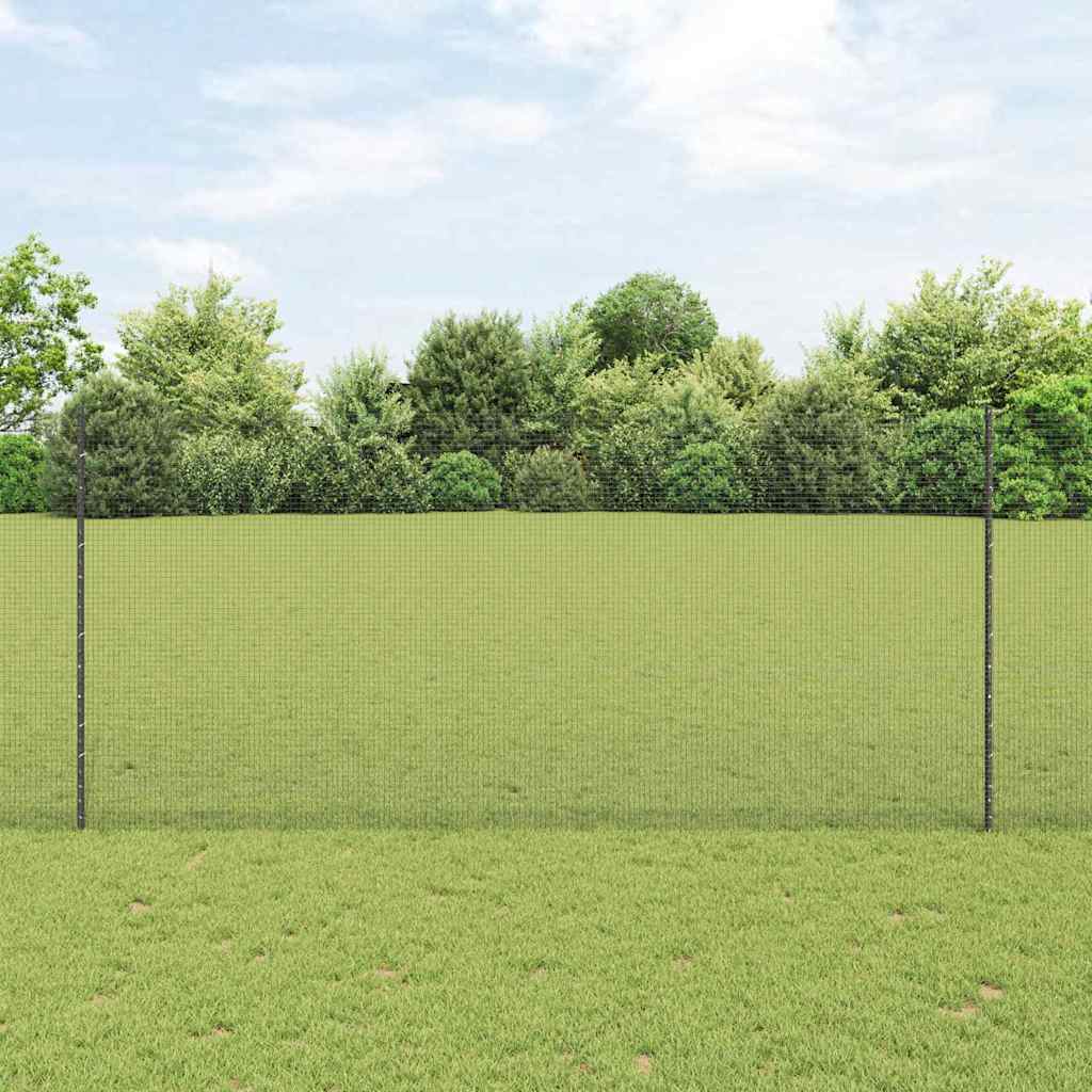 Recinzione in rete saldata con pali 25 x 1,4 m