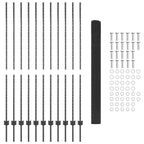 Recinzione in rete saldata con pali 25 x 1,5 m