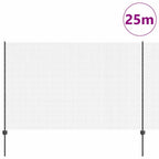 Recinzione in rete saldata con pali 25 x 1,6 m - Acciaio rivestito PVC grigio