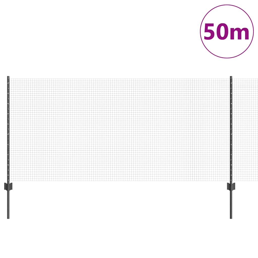 Recinzione in rete saldata con palo 50 x 1 m (Profondità x Altezza)