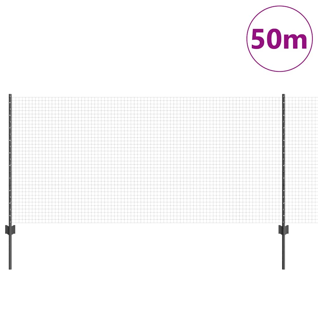 Recinzione in rete saldata con palo 50 x 1 m (L x H)