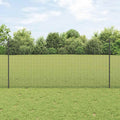 Recinzione in rete saldata con pali 50 x 1,2 m - Acciaio rivestito PVC grigio