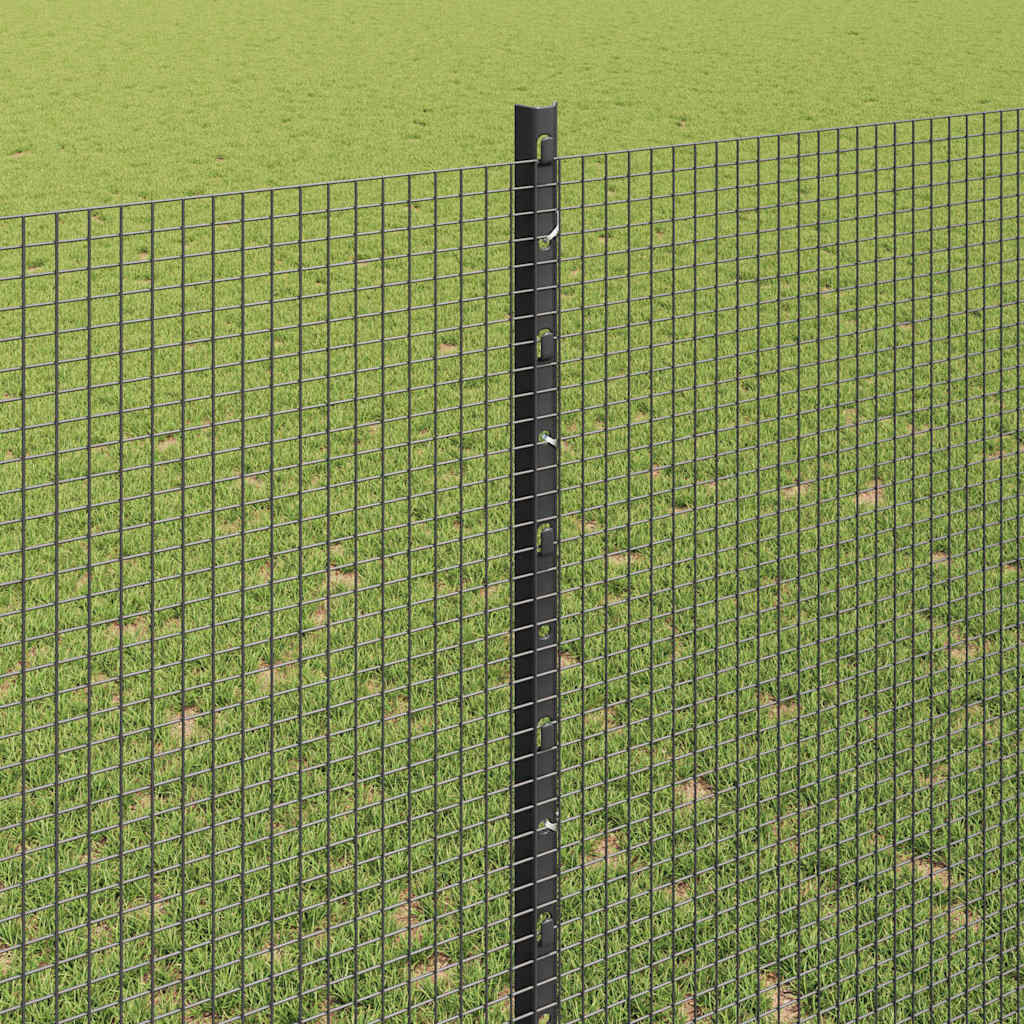 Recinzione in rete saldata zincata 50 x 1,4 m con pali