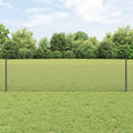 Recinzione in rete saldata con palo 100 x 0,5 m - Acciaio rivestito PVC grigio