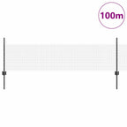 Recinzione in rete saldata con palo 100 x 0,5 m - Acciaio rivestito PVC grigio