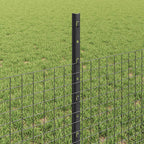 Recinzione in rete saldata con palo 100 x 0,5 m - Acciaio rivestito PVC grigio