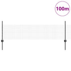 Recinzione in rete saldata con palo 100 x 0,5 m - Acciaio rivestito PVC grigio