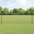 Recinzione in rete saldata con palo 100 x 0,6 m - Acciaio rivestito PVC grigio
