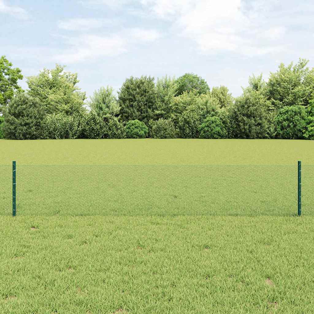 Recinzione in Rete Saldata 10 x 0,4 m - Acciaio Rivestito PVC Verde