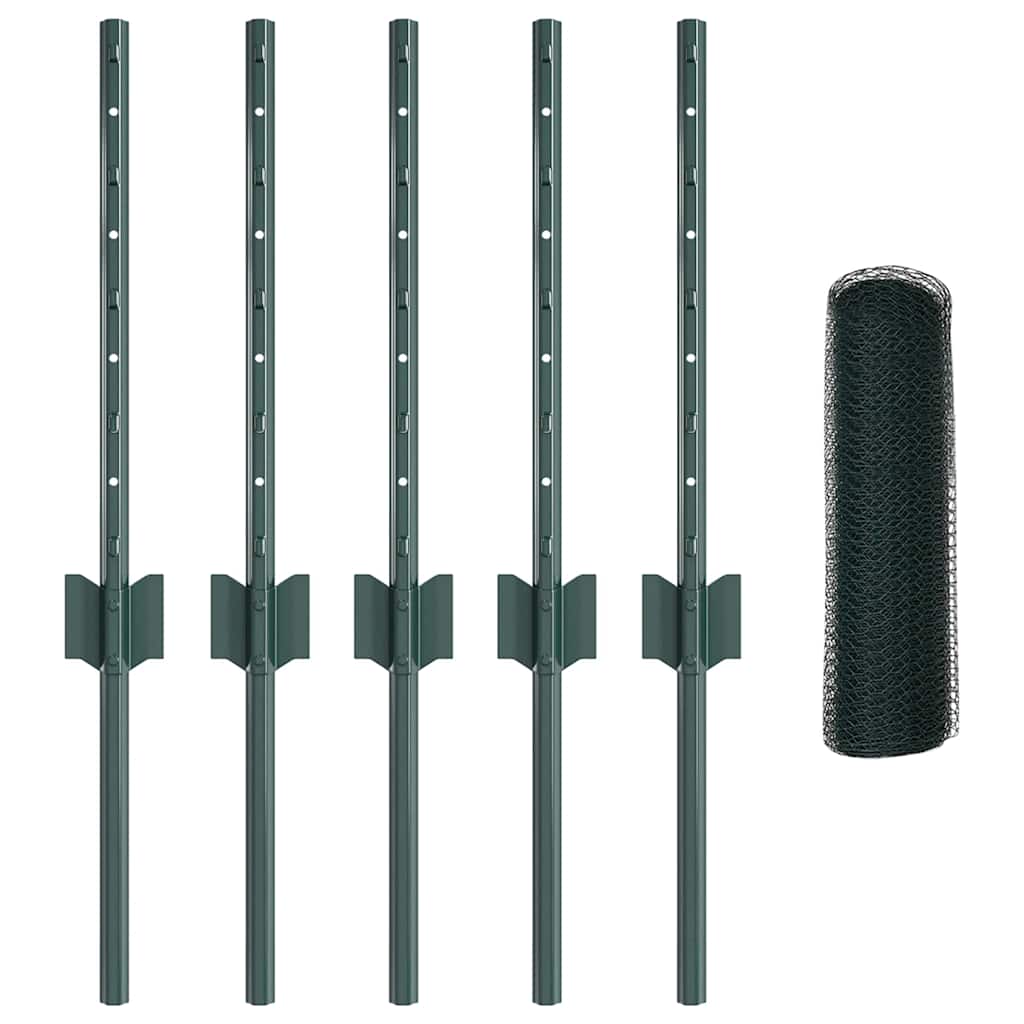 Recinzione in Rete Saldata 10 x 0,4 m - Acciaio Rivestito PVC Verde