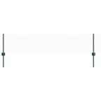 Recinzione in Rete Saldata Acciaio PVC Verde 10 x 0,4 m