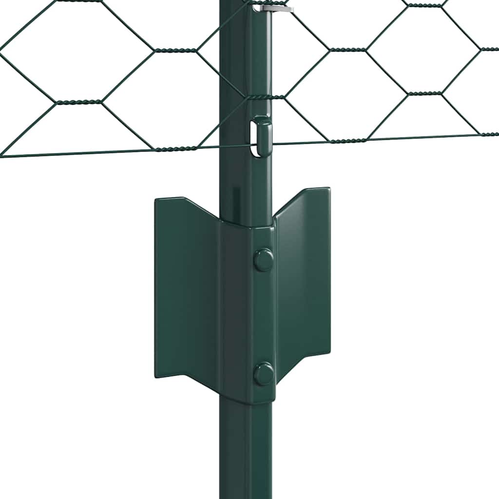 Recinzione in Rete Saldata Acciaio PVC Verde 10 x 0,4 m