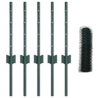 Recinzione in Rete Saldata Acciaio PVC Verde 10 x 0,4 m