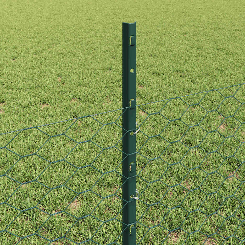 Recinzione in Rete Saldata 10 x 0,5 m - Acciaio Rivestito PVC Verde