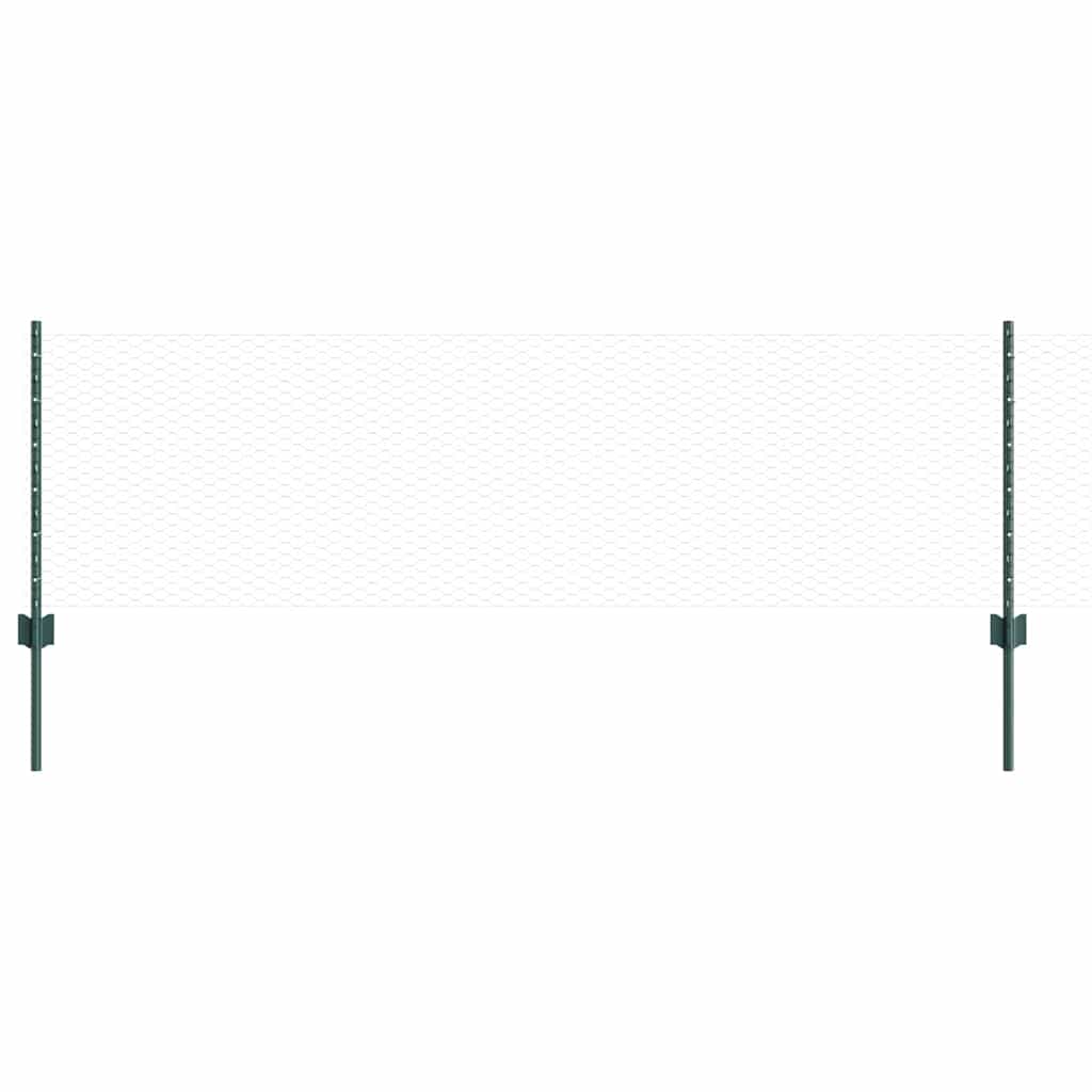 Recinzione in Rete Saldato 10 x 0,6 m - Acciaio Rivestito PVC Verde