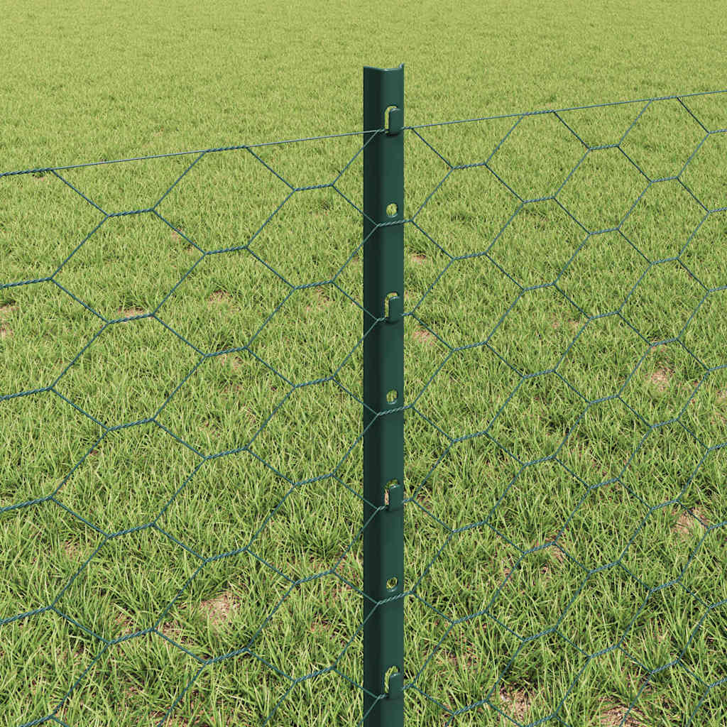 Recinzione in Rete Saldato Acciaio PVC Verde 10 x 0,6 m