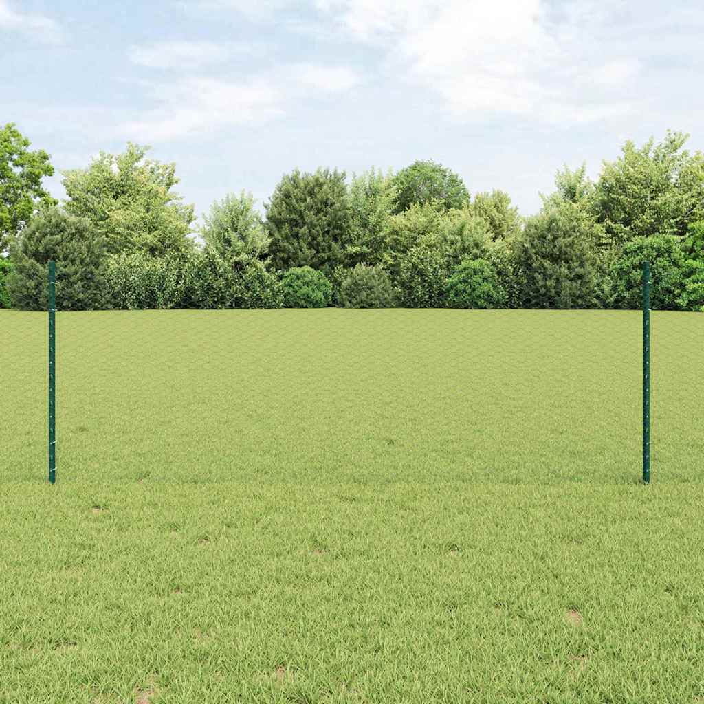 Recinzione in Rete Saldato 10 x 0,8 m - Acciaio Rivestito PVC Verde