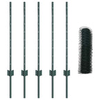 Recinzione in Rete Saldato Acciaio PVC Verde 10 x 0,8 m