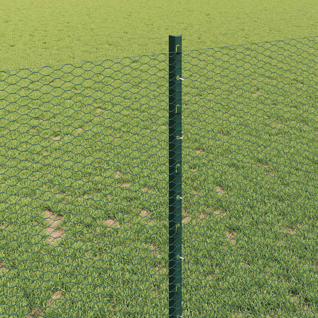Recinzione in Rete Saldata 10 x 1 m - Acciaio PVC Verde