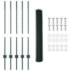 Recinzione in Rete Saldata 10 x 1 m - Acciaio Rivestito PVC Verde