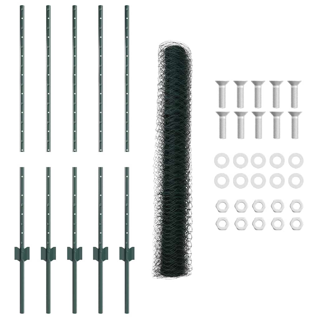 Recinzione in Rete Saldato Acciaio PVC 10 x 1 m
