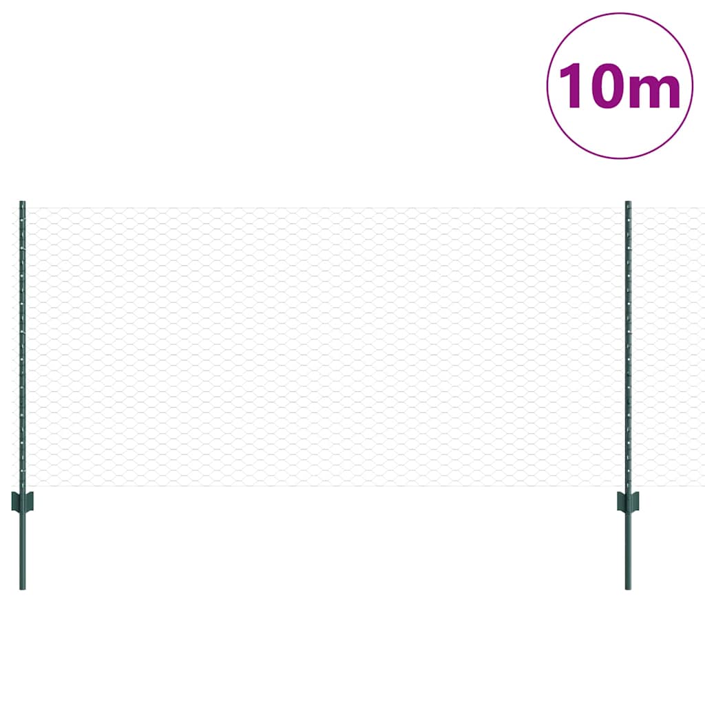 Recinzione in Rete Saldato Acciaio PVC 10 x 1 m
