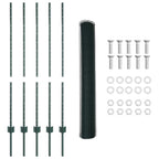 Recinzione in Rete Saldata Acciaio PVC Verde 10 x 1,2 m