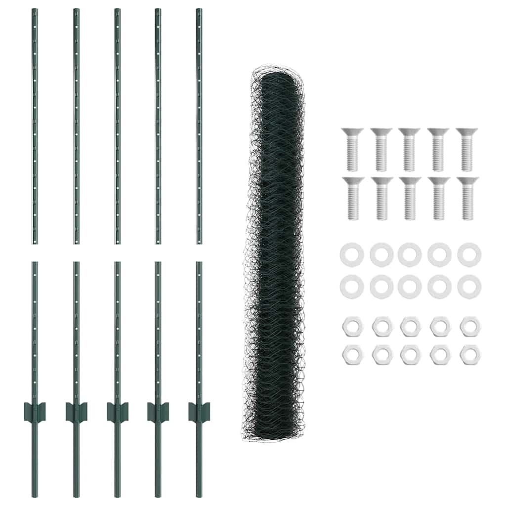 Recinzione in Rete Saldata 10 x 1,2 m - Acciaio Rivestito PVC Verde