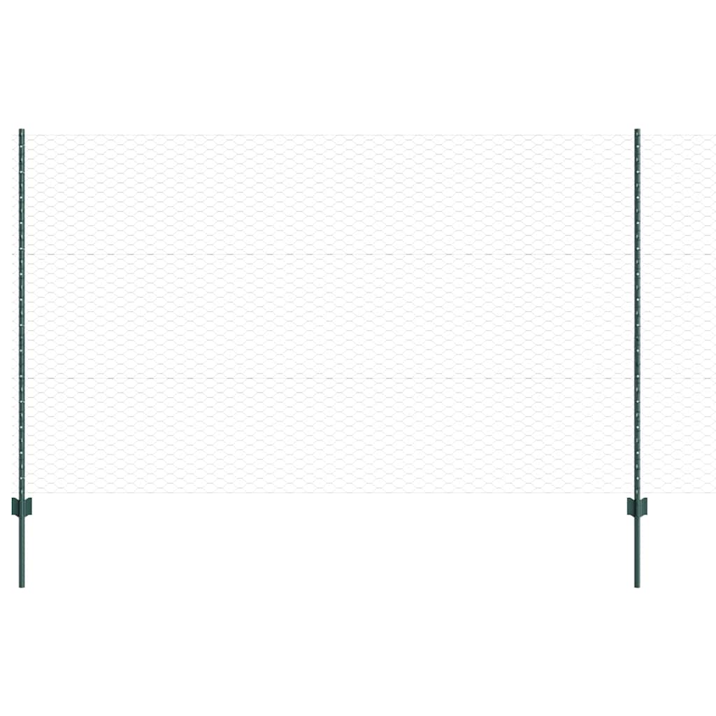 Recinzione in Rete Saldata Acciaio PVC 10 x 1,4 m Verde