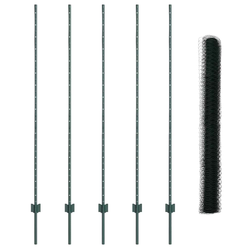 Recinzione in Rete Saldato 10 x 1,5 m - Acciaio Rivestito PVC Verde