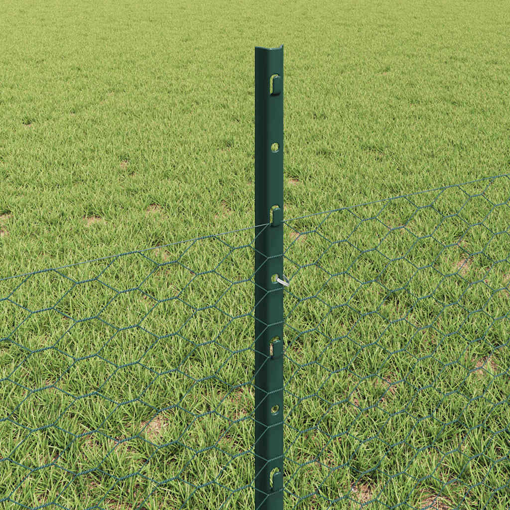 Recinzione in Rete Saldato 25 x 0,5 m - Acciaio Rivestito PVC Verde